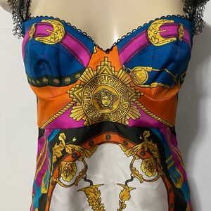 Versace silk blouse xs woman